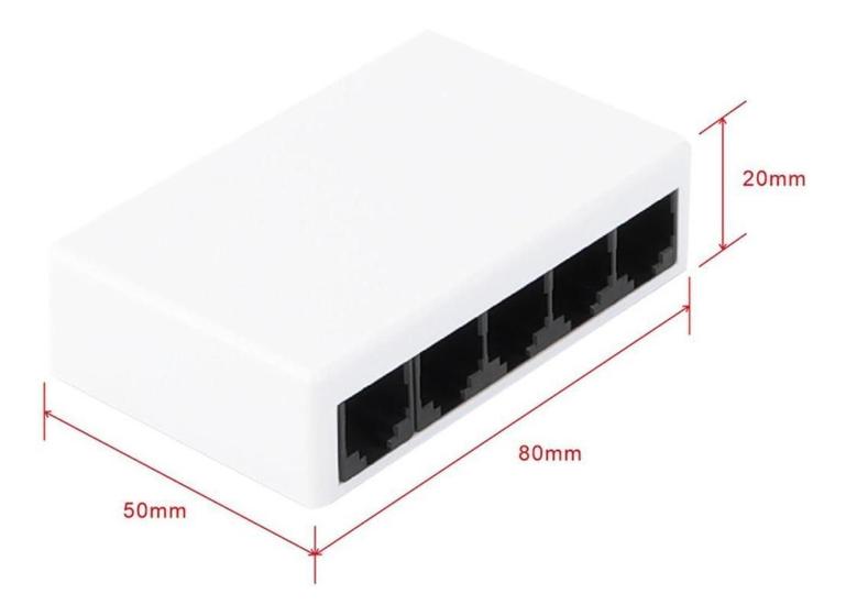 Imagem de Switch 5 Portas 8023Iee 10/100 - Hub / Rede - Pequeno