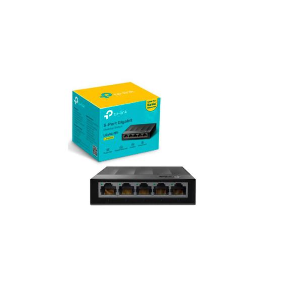 Switch 5 Portas Gigabit Tp-link Ls1005G 10/100/1000 Mbps Menor preço em Switch 5 Portas Gigabit Tp-link Ls1005G 10/100/1000 Mbps