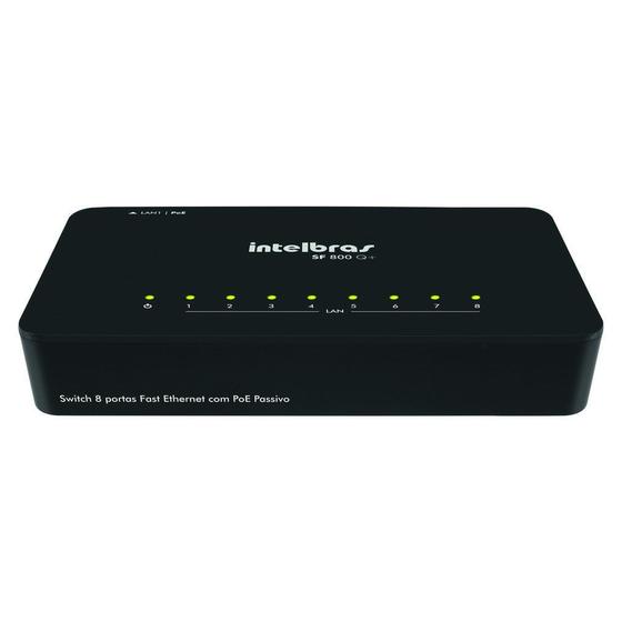 Imagem de Switch 8 portas Fast Ethernet Intelbras SF 800 Q+