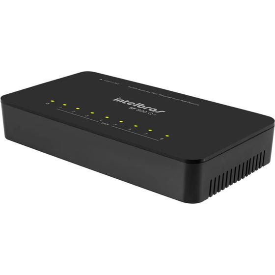 Imagem de Switch 8 Portas Fast Ethernet Sf 800 Q+  Intelbras