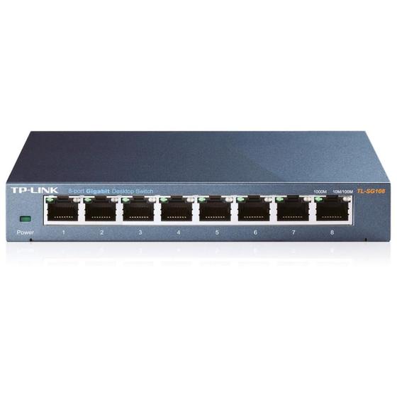 Imagem de Switch 8 portas TP-Link TL-SG108 - Gigabit