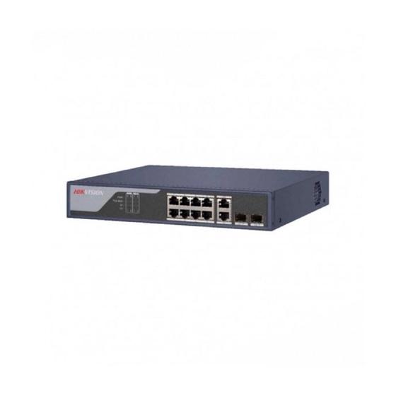 Imagem de Switch 8P PoE Fast +2P HikVision DS-3E1310P-SI