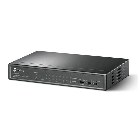 Imagem de Switch 9 Portas Fast PoE+ e Uplink TP-Link  TL-SF1009P 10/100 Mbps