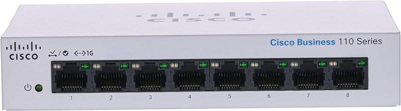 Imagem de Switch Cisco Business CBS110-8T-D - 8 Portas GE - Não Gerenciado