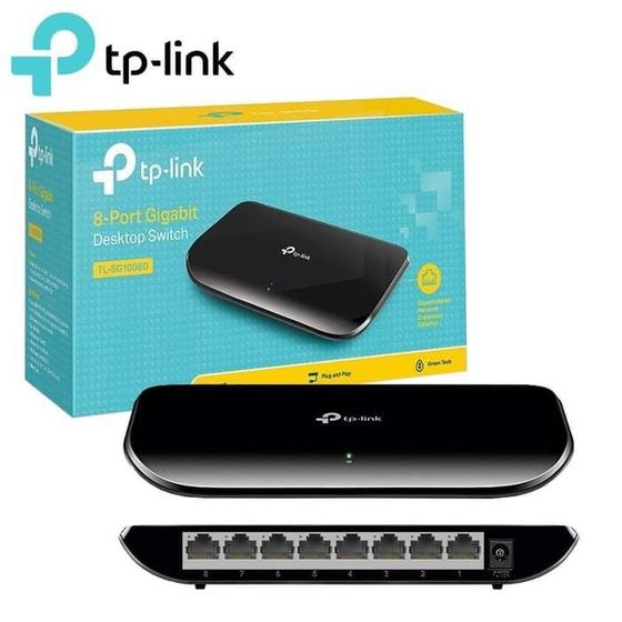 Imagem de SWITCH DE MESA 8 PORTAS 10/100/1000 MBPS TL-SG1008D TP-Link