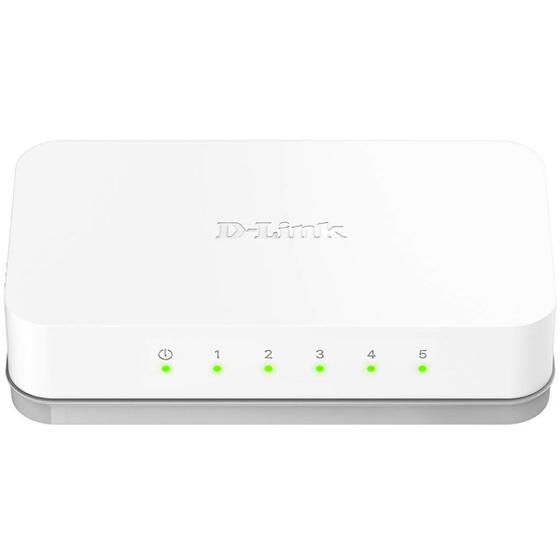 Imagem de Switch de Mesa D-Link DES-1005C, 5 Portas, 10/100 Mbps, Branco