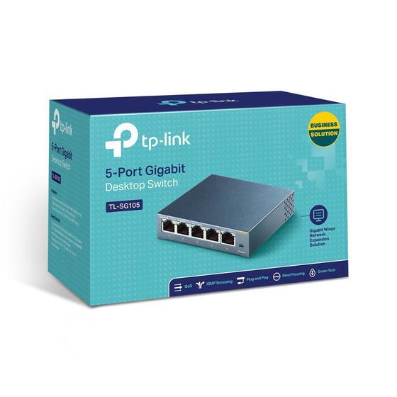 Switch de Mesa de 5 Portas de 10/100/1000Mbps TL-SG105 TP-LINK Menor preço em Switch de Mesa de 5 Portas de 10/100/1000Mbps TL-SG105 TP-LINK