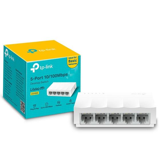 Menor preço em Switch de Mesa TP-Link 5 Portas 10/100Mbps - LS1005