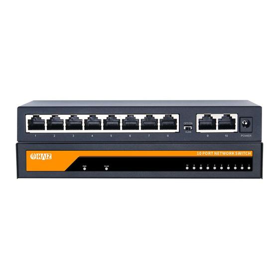 Switch de Rede Giga Haiz 8 Portas + 2 Uplink 100/1000mbps Menor preço em Switch de Rede Giga Haiz 8 Portas + 2 Uplink 100/1000mbps