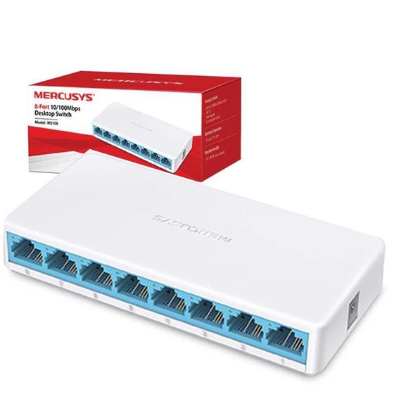 Imagem de Switch De Rede Mercusys 8 Portas 10/100 Ms108