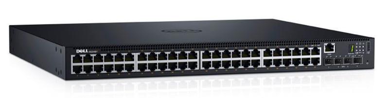 Imagem de Switch Dell N1548P 48 Portas Gigabit - 48x PoE+ 4x 10GB SFP+ Layer 3 - Gerenciável 