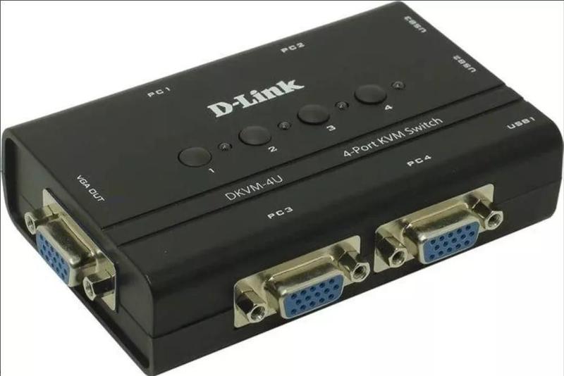 Imagem de Switch DLINK KVM 4P DKVM 4U