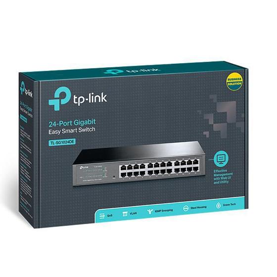 Switch Easy Smart Gigabit De 24 Portas Tl-Sg1024Gde Menor preço em Switch Easy Smart Gigabit De 24 Portas Tl-Sg1024Gde