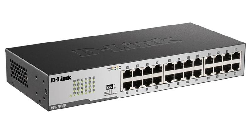 Imagem de Switch Ethernet Gigabit D-Link DGS-1024D - 24 Portas - Não Gerenciado