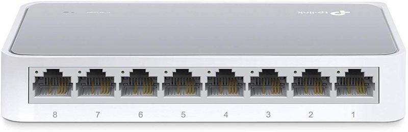 Imagem de Switch Ethernet TP-Link TL-SF1008D - 8 Portas 10/100Mbps - Branco