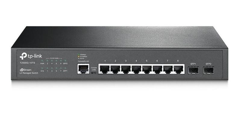 Imagem de Switch Gerenciavel L2 8 Portas TP-LINK TL-SG3210 GIGABIT 10/100/1000Mbps + 2 Slots SFP Jetstream