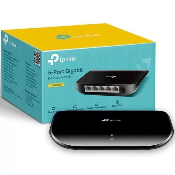 Imagem de Switch Gigabit 5 Porta 10/100/1000 Mbps Tl-Sg1005d Tp-Link