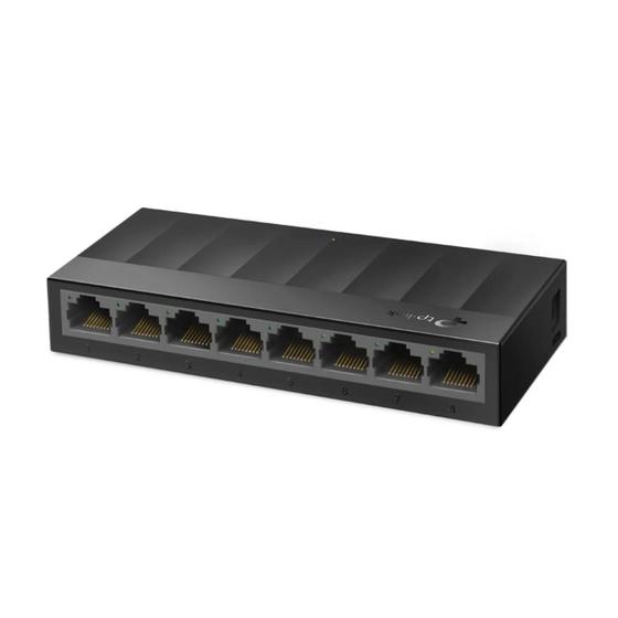 Imagem de Switch gigabit com 8 portas tp-link ls1008g 10/100/1000 mbps