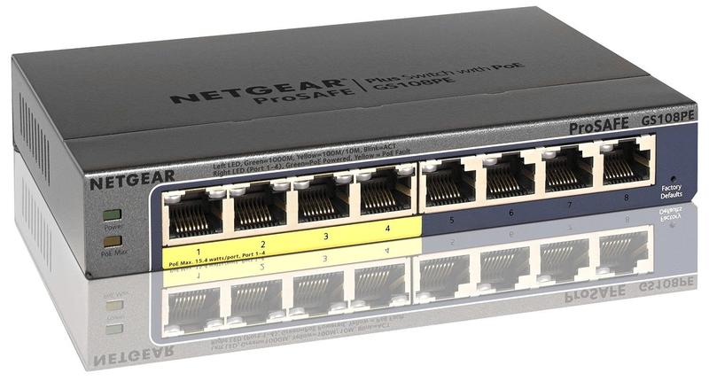 Imagem de Switch Gigabit de 8 portas com 4 POE