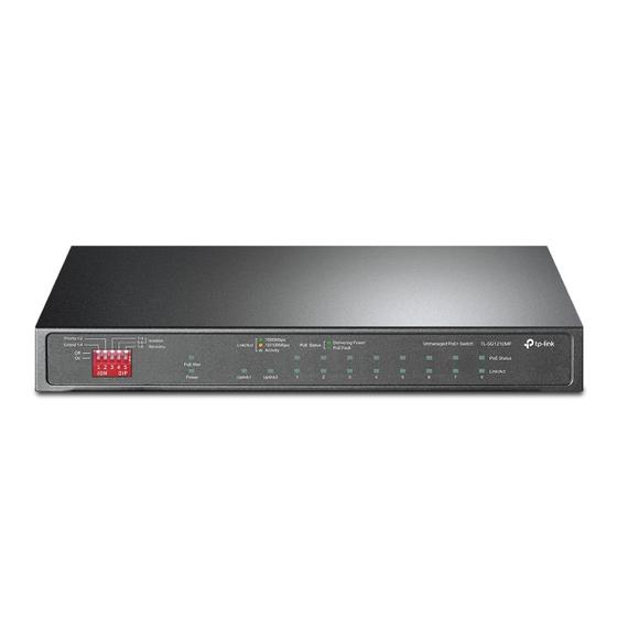Imagem de Switch Gigabit Profissional 10/100/1000 C/ 10 Portas (sendo 8 Poe) TL-SG1210MP SMB
