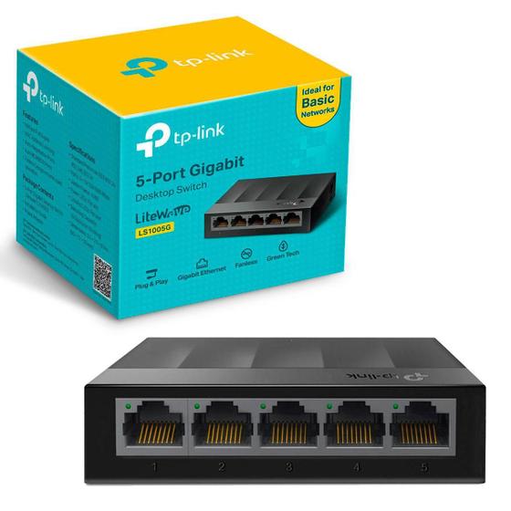 Imagem de Switch Gigabit Tp-Link Litewave Ls1005G, 5 Portas