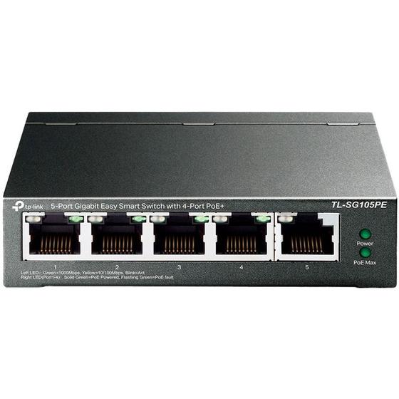 Imagem de Switch Gigabit TP-Link Tl-SG105PE 5 Portas c/ PoE+4
