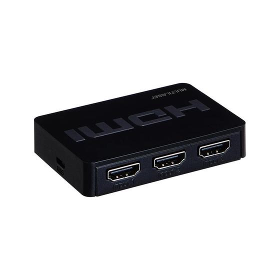 Imagem de Switch hdmi 3 portas 3 em 1 preto - WI290 - Multilaser