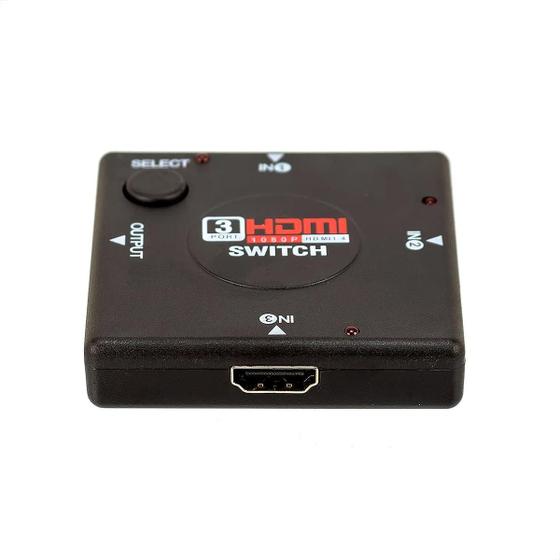 Imagem de Switch Hdmi 3 Portas - Kit 5