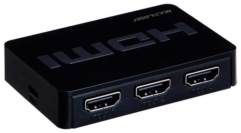 Imagem de Switch HDMI com 3 Entradas - com Controle Remoto - Multilaser WI290