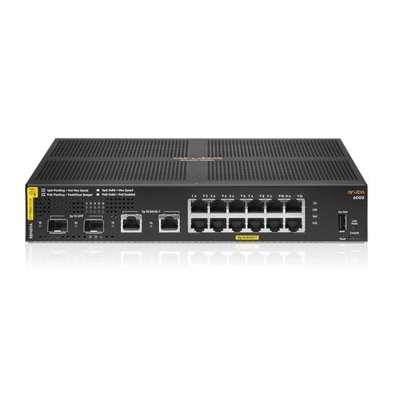 Imagem de Switch HPE Aruba 6000 12G CL4 2SFP 139W - R8N89A I