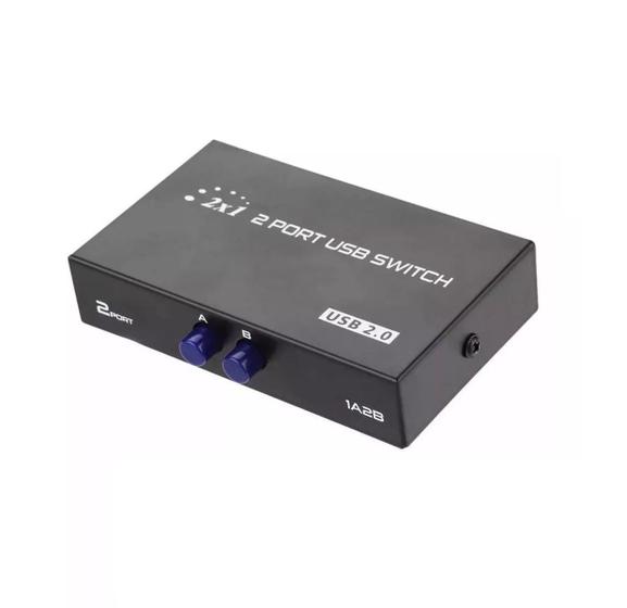 Imagem de Switch Hub Switcher Abs 2 Portas Usb2.0 Tipo-b Impressora