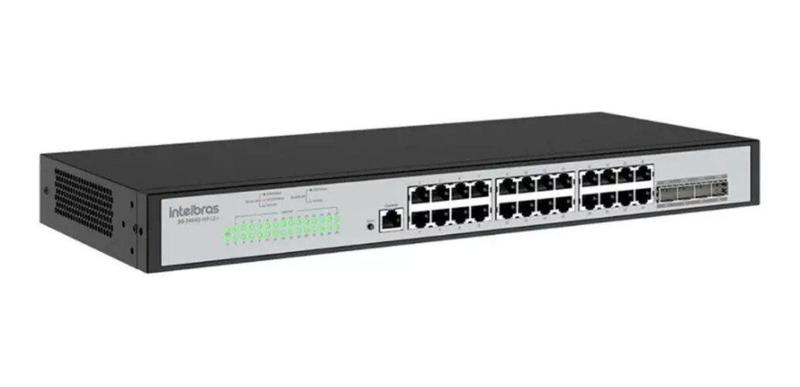 Imagem de Switch Intelbras 24 Portas Gigabit Sfp Sg 2404D Mr L2+