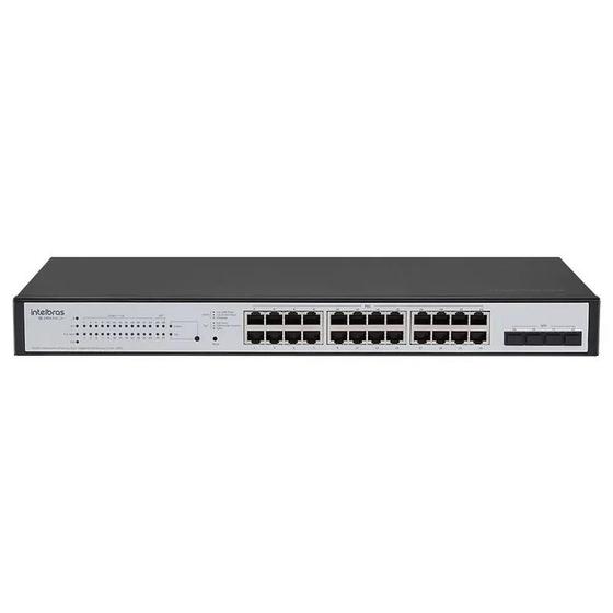 Switch intelbras poe 24p giga+4p sg2404 l2+ Menor preço em Switch intelbras poe 24p giga+4p sg2404 l2+