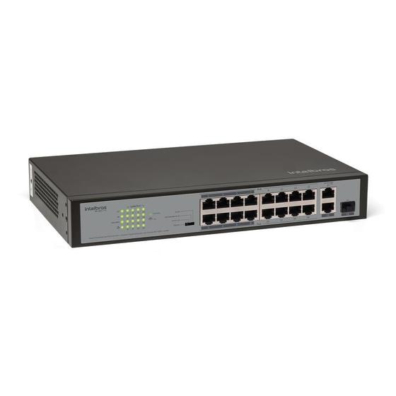 Imagem de Switch Intelbras SF 1821 16P Fast Poe 2P Gigabit