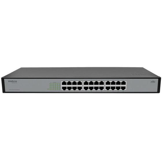 Switch Intelbras SF 2400 QR+, 24 Portas Fast 10/100Mbps - 4760034 Menor preço em Switch Intelbras SF 2400 QR+, 24 Portas Fast 10/100Mbps - 4760034