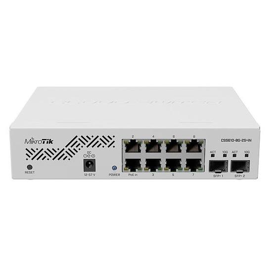 Imagem de Switch Inteligente Mikrotik Cloud 2S CSS610 8G - Gerenciamento Eficiente de Rede