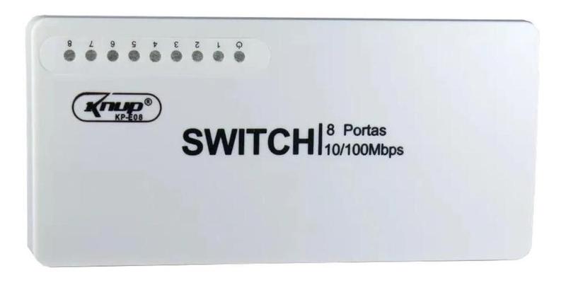 Imagem de Switch Knup KP-E08 - 8 Portas RJ-45 - Conector RJ-45 - 175g