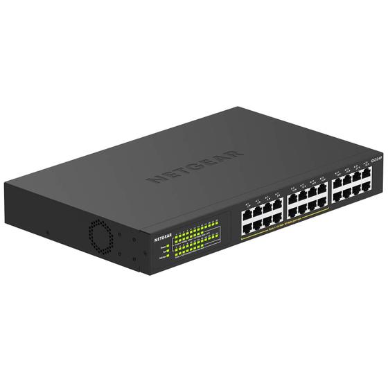 Imagem de Switch NETGEAR Gigabit Ethernet PoE+ de 24 Portas - Não Gerenciado GS324P