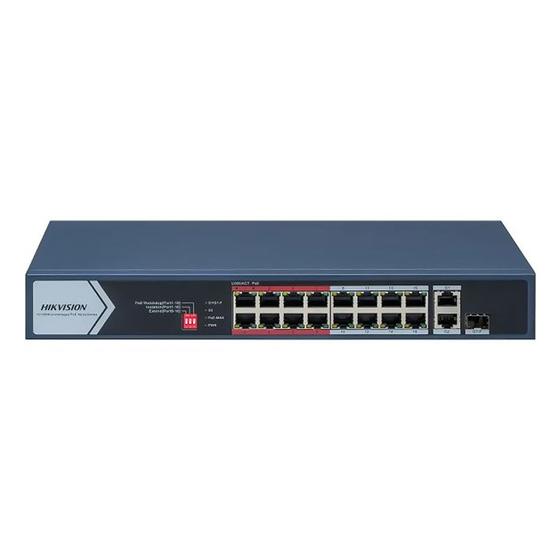 Imagem de Switch POE 16P Hikvision DS-3E0318P-E/M(C) 10/100