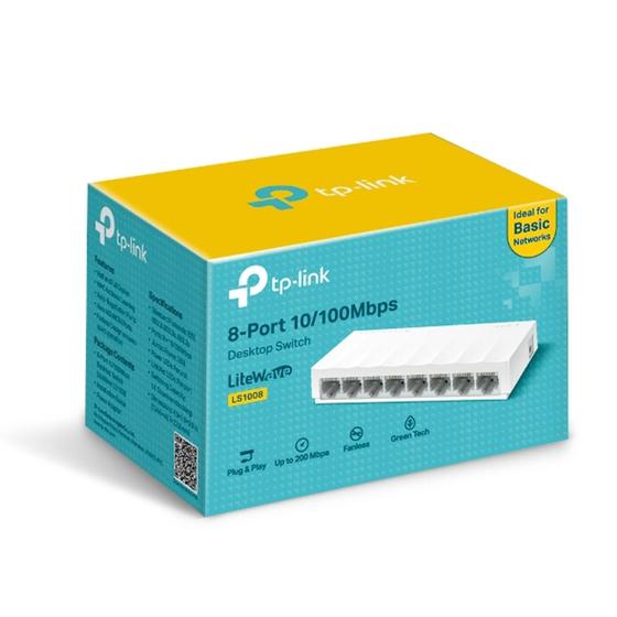 Imagem de Switch tp-link 8 portas ls1008 10/100