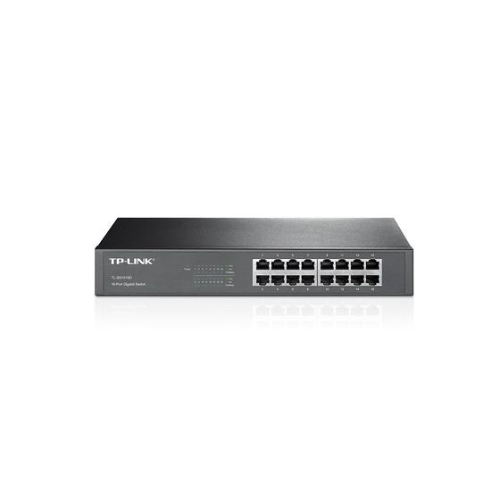 Imagem de Switch TP-Link Gigabit 16 Portas 10/100/1000Mbps Rack - TL-SG1016D