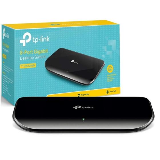 Imagem de Switch tp-link gigabit 8 portas tl-sg1008d 10/100/1000