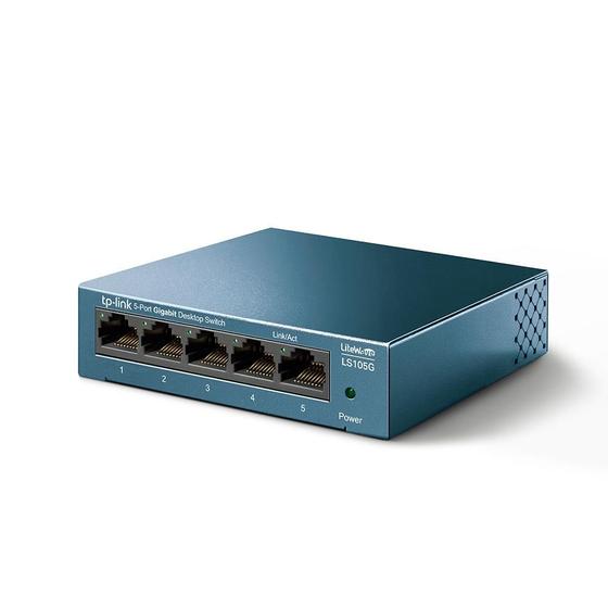 Imagem de Switch TP-Link Gigabit com 5 Portas 10/100/1000Mbps LS105G