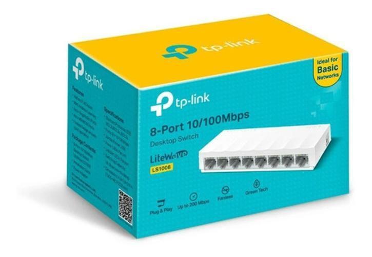 Imagem de Switch Tp-Link LS1008: 8 Portas Fast 10/100Mbps