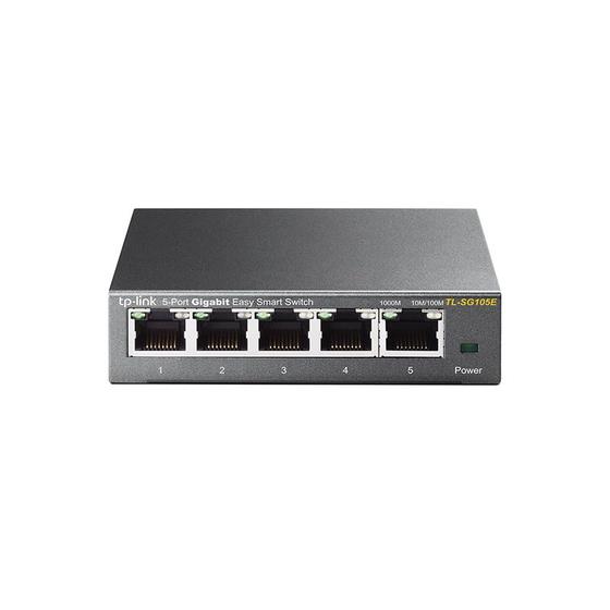 Imagem de Switch TP-Link TL-SG105E Easy Smart 5 Portas RJ45 10/100/1000Mbps
