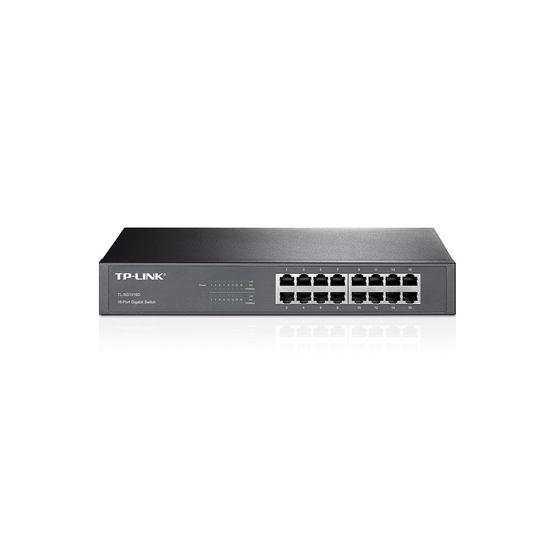 Imagem de Switch TPLink Gigabit 16 Portas 10/100/1000Mbps Rack  TLSG1016D