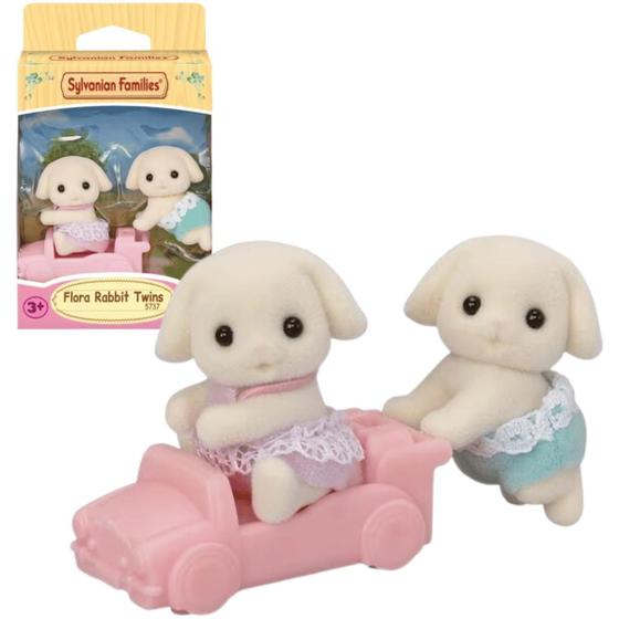 Imagem de Sylvanian Families Bebês Gêmeos Coelhos Floral 3+ 5737 Epoch