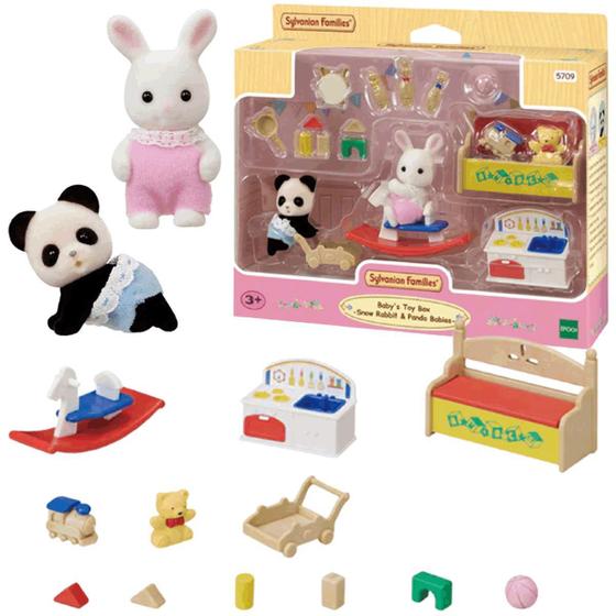 Imagem de Sylvanian Families Berçário Caixa De Brinquedos Bebê Coelho