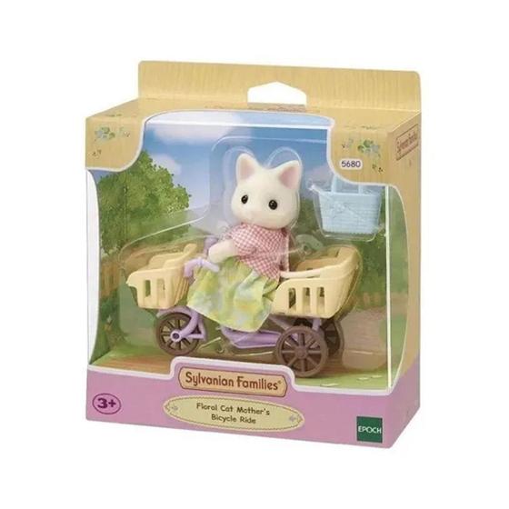 Imagem de Sylvanian Families Bicicleta Mamãe Gato Primavera Epoch 5680