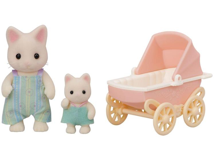 Imagem de Sylvanian Families Carrinho De Bebê Gatos Primaver - com Acessórios Epoch 2 Bonecos